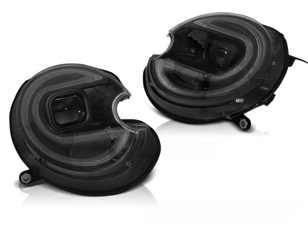 Frontlykter Led HID Bmw Mini (cooper) 06-14 Tube Lights Black - Bilde 2