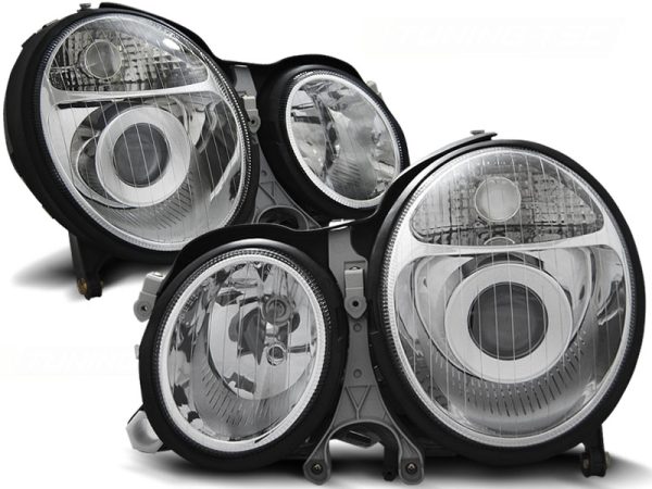 Frontlykter Mercedes W210 E-Klasse 06.99-03.02 Chrome