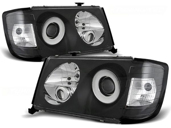 Frontlykter Mercedes W124 01.85-04.93 Black