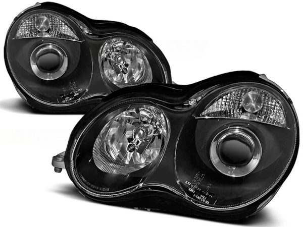 Frontlykter Mercedes W203 C-Klasse 07.00-03.04 Black