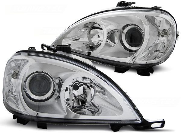 Frontlykter Mercedes W163 ML M-Klasse 03.98-08.01 Chrome