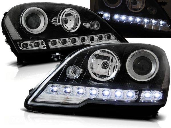 Frontlykter Mercedes W164 ML M-Klasse 08- Daylight Black