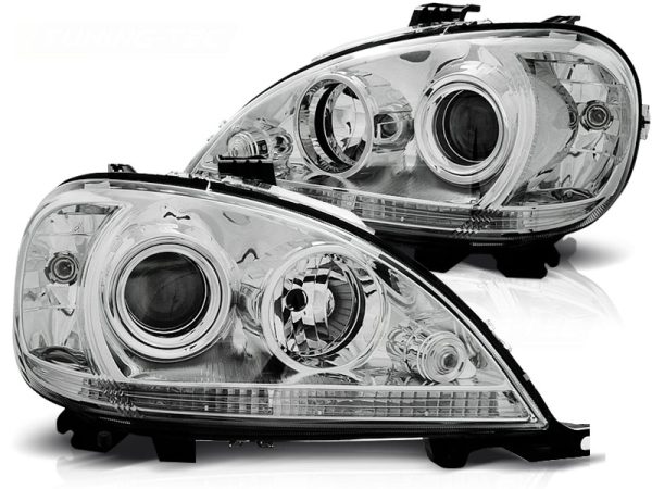 Frontlykter Mercedes W163 ML M-Klasse 09.01-05 Chrome