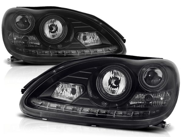 Frontlykter Mercedes W220 S-Klasse 09.98-05.05 Daylight Black - Bilde 2