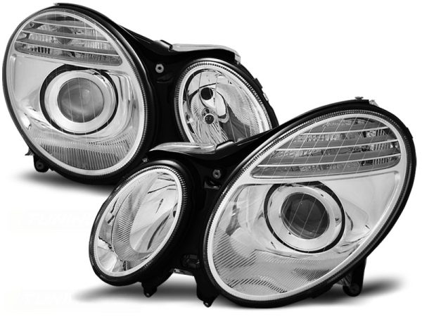 Frontlykter Mercedes W211 E-Klasse 03.02-04.06 Chrome