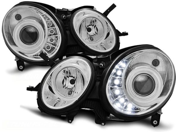 Frontlykter Mercedes W211 E-Klasse 03.02-04.06 Daylight Chrome - Bilde 2