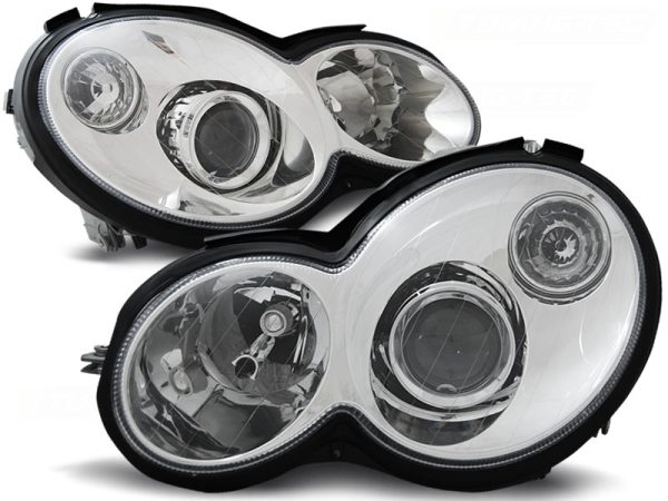 Frontlykter Mercedes Cl203 C-Klasse 00-04 Chrome