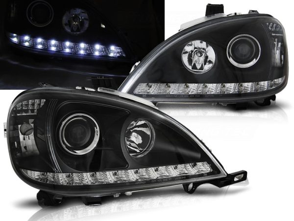 Frontlykter Mercedes W163 ML M-Klasse 09.01-05 Daylight Black
