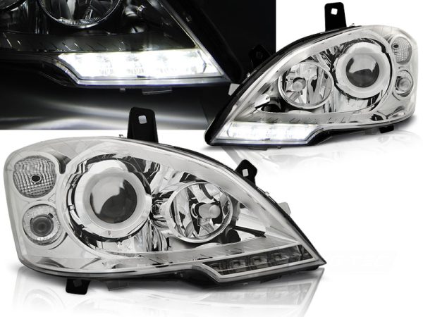 Frontlykter Mercedes Vito W639 10.10-5.14 True Drl Chrome
