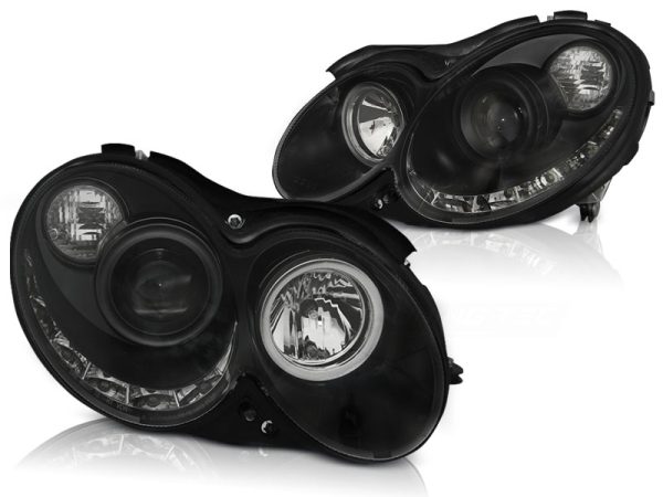 Frontlykter Mercedes CLK W209 03-10 Daylight Black - Bilde 2