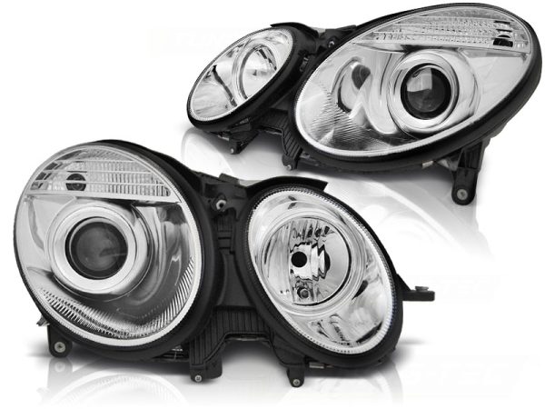 Frontlykter Mercedes W211 E-Klasse 05.06-09 Chrome