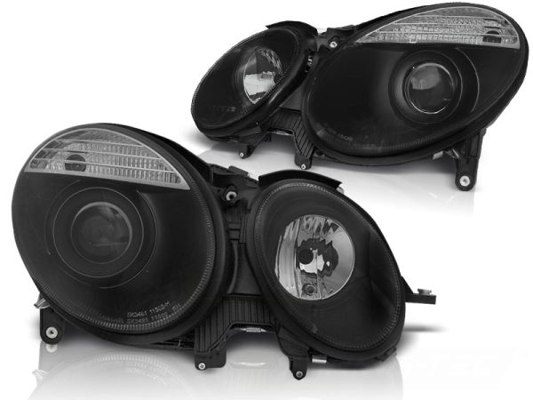 Frontlykter Mercedes W211 E-Klasse 05.06-09 Black