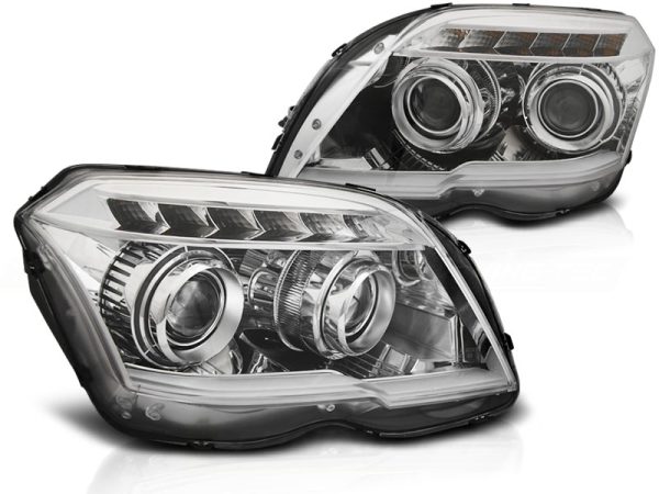 Frontlykter Mercedes GLK X204 06.08-08.12 Tube Light Chrome - Bilde 2