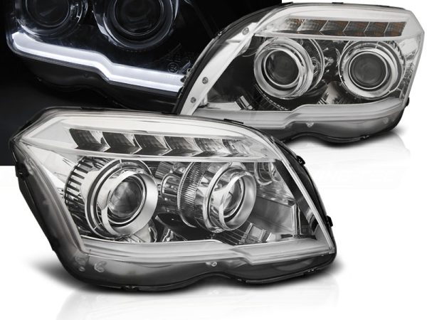 Frontlykter Mercedes GLK X204 06.08-08.12 Tube Light Chrome