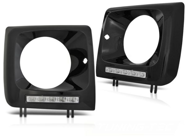 Frontlykterk Mercedes W461.W463 01-12 Led Drl Blac - Bilde 2