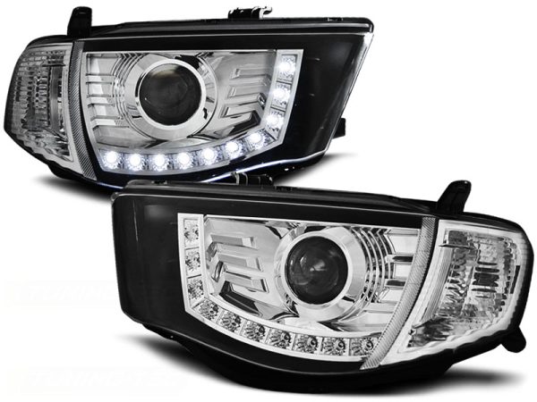 Frontlykter Mitsubishi L200 06-10 Daylight Chrome - Bilde 2