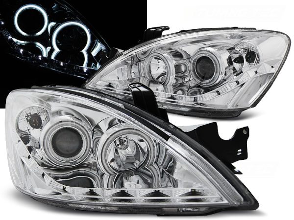 Frontlykter Mitsubishi Lancer 7 04-07 Daylight Chrome