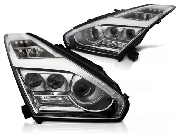 Frontlykter Nissan Gt-r 08-11.13 Led Chrome - Bilde 2