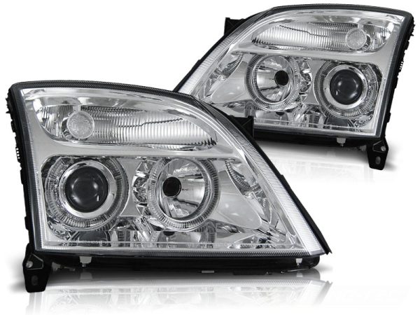 Frontlykter Opel Vectra C 04.02-08.05 Angel Eyes Chrome - Bilde 2