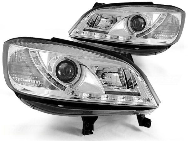 Frontlykter Opel Zafira 04.99-06.05 Daylight Chrome - Bilde 2