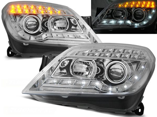 Frontlykter Opel Astra 03.04-10 Daylight Chrome