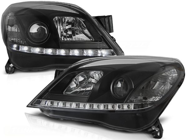 Frontlykter Opel Astra 03.04-09 Daylight Black - Bilde 2