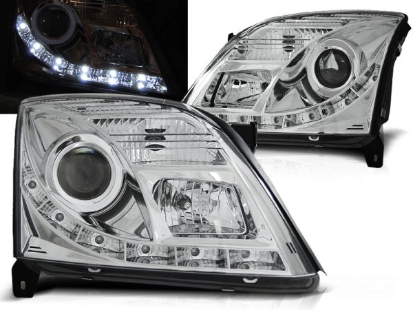 Frontlykter Opel Vectra C 04.02-08.05 Daylight Chrome