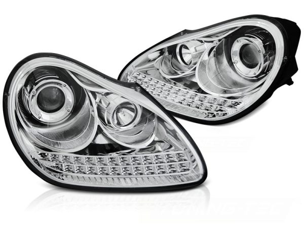 Frontlykter Porsche Cayenne 02-06 Daylight Chrome HID Xenon - Bilde 2