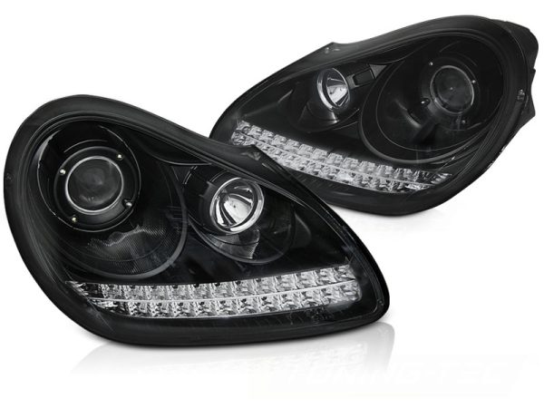 Frontlykter Porsche Cayenne 02-06 Daylight Black HID Xenon - Bilde 2