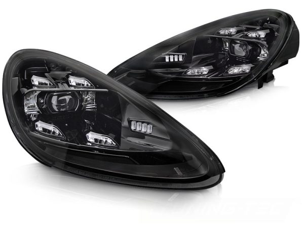 Frontlykter Porsche Cayenne 10-15 Drl Black