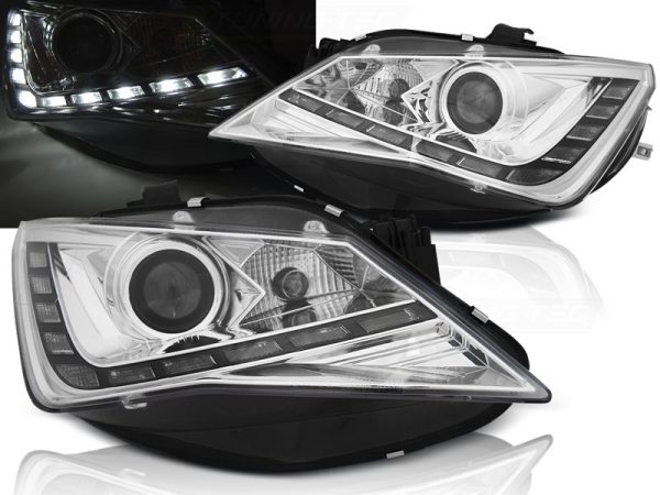 Frontlykter Seat Seat Ibiza 6J 12-15 True Drl Chrome