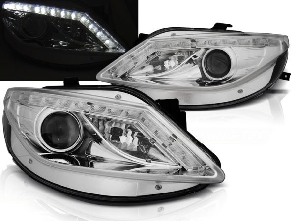 Frontlykter Seat Ibiza 6J 06.08-12 Daylight Chrome