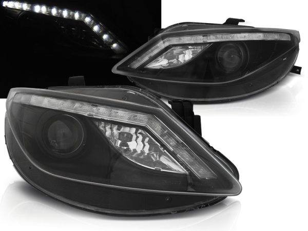 Frontlykter Seat Ibiza 6J 06.08-12 Daylight Black