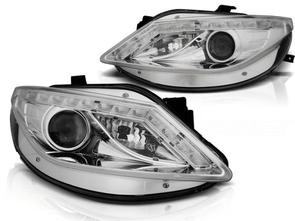 Frontlykter Seat Ibiza 6J 06.08-12 Daylight Chrome - Bilde 2