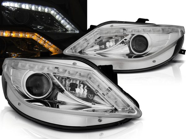 Frontlykter Seat Ibiza 6J 06.08-12 Daylight Chrome