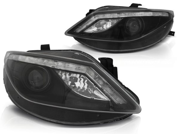 Frontlykter Med Led-indikator Seat Ibiza 6J 06.08-12 Daylight Black - Bilde 2