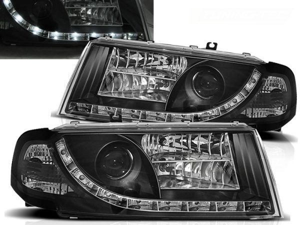 Frontlykter Skoda Octavia I 08.00-10 Daylight Black