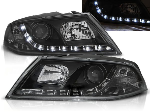 Frontlykter Skoda Octavia 2 03.04- 08 Daylight Black