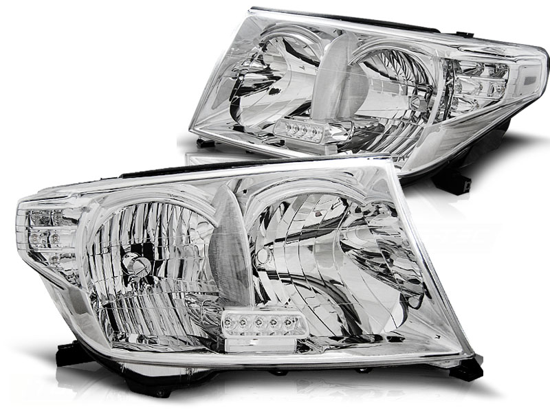 Frontlykter Toyota Land Cruiser Fj200 07-12 Chrome Led - Bilde 2