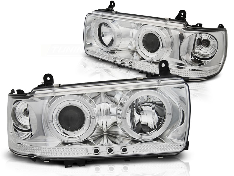 Frontlykter Toyota Land Cruiser FJ 80 90-97 Chrome - Bilde 2