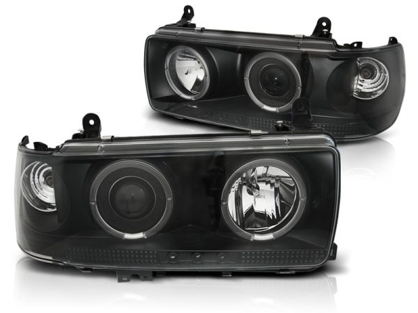Frontlykter Toyota Land Cruiser FJ 80 90-97 Sort - Bilde 2