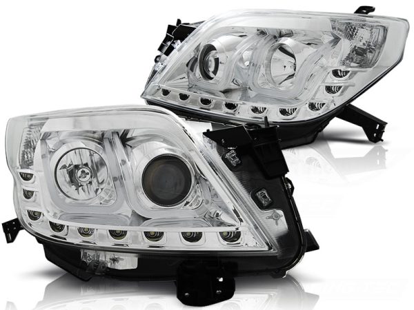 Frontlykter Toyota Land Cruiser 150 09-13 Tube Light Chrome - Bilde 2