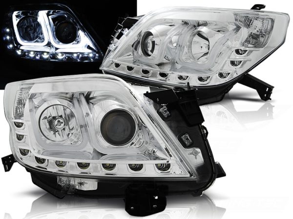 Frontlykter Toyota Land Cruiser 150 09-13 Tube Light Chrome