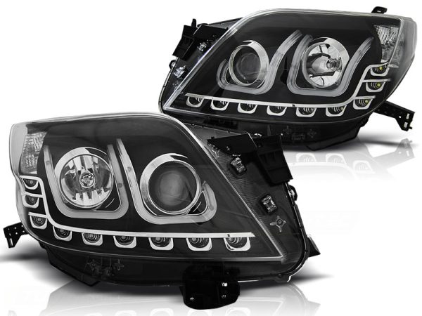 Frontlykter Toyota Land Cruiser 150 09-13 Tube Light Black - Bilde 2