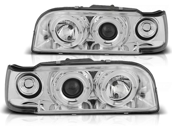 Frontlykter Volvo 850 92-12.96 Angel Eyes Chrome - Bilde 2