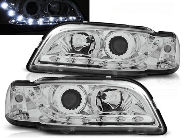 Frontlykter Volvo S40 / v40 02.96-04.00 Daylight Chrome