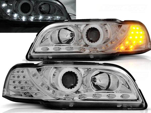 Frontlykter Volvo S40 / v40 02.96-04.00 Daylight Chrome