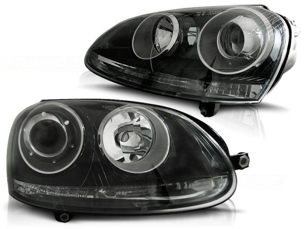 Frontlykter VW Golf 5 10.03-09 Sport Black