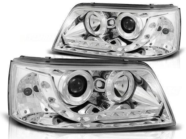 Frontlykter VW T5 04.03-08.09 Daylight Chrome