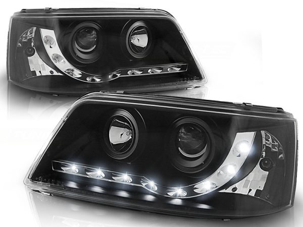 Frontlykter VW T5 04.03-08.09 Daylight Sort